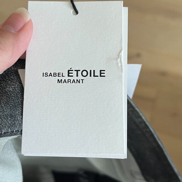 Isabel Marant Etoile Fiali leather midi skirt NWT Size 42 / 10 Lamb Leather - Picture 7 of 12